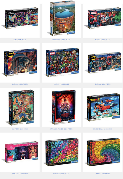 Puzzle Assortment 1000 pc