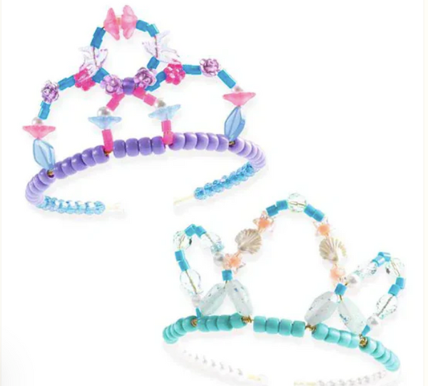 Duo Bead Tiaras Blue