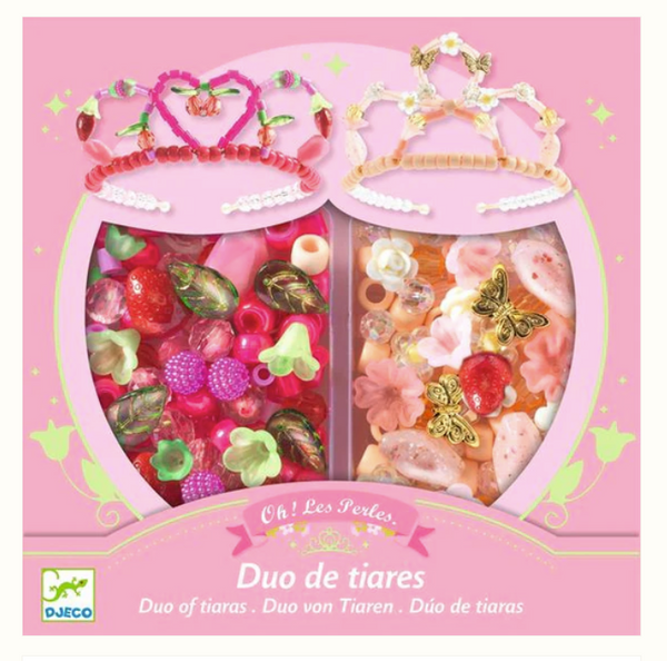 Duo Bead Tiaras Pink