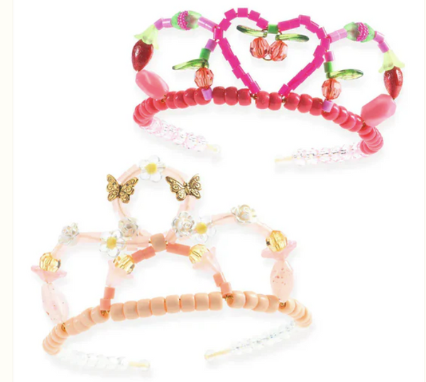 Duo Bead Tiaras Pink