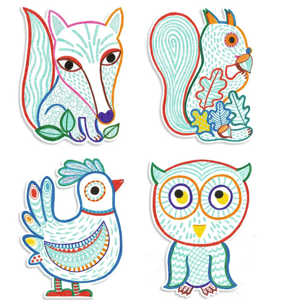 Forest Friends Coloring
