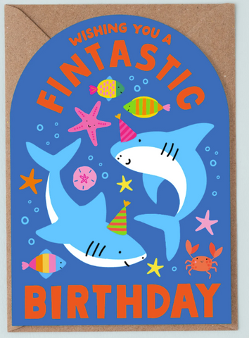Fintastic Shark Birthday Card