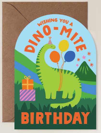 Dino-mite Dinosaur Birthday Card