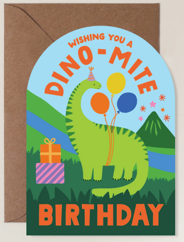 Dino-mite Dinosaur Birthday Card