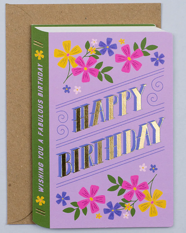 Birthday Book Card