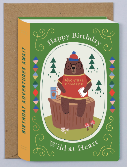 Bear Adventurer Birthday Card