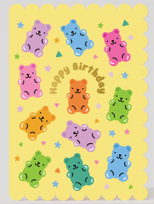Gummy Bear Birthday Card