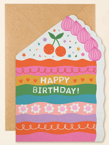 Cut Cake Birthday Card