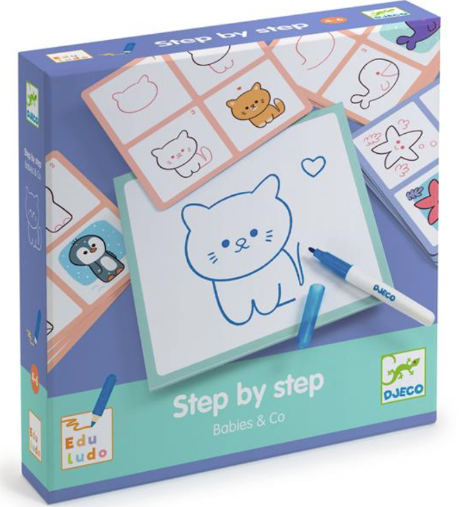 Step by step Babies & Co Draw