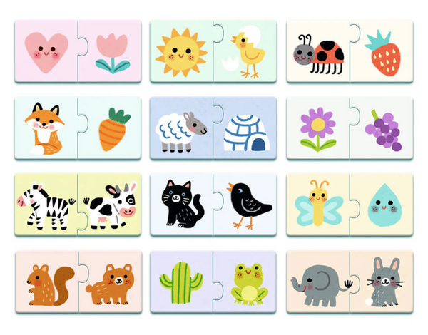 Puzzle Duo Colours 12-2pc