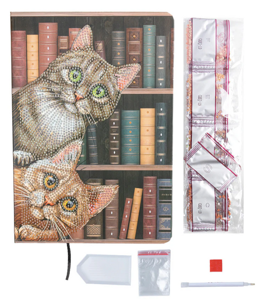 Notebook Kit: Cats in the Library