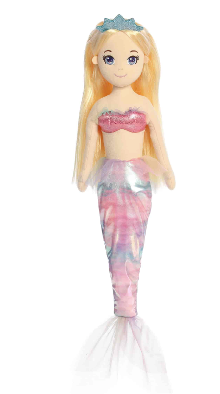 13" Sea Sparkles Watercolor Skies Lotus