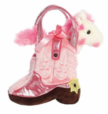 7.5" Fancy Pals Giddyup Boot Pink
