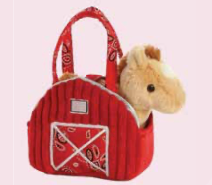 7" Red Barn Bag