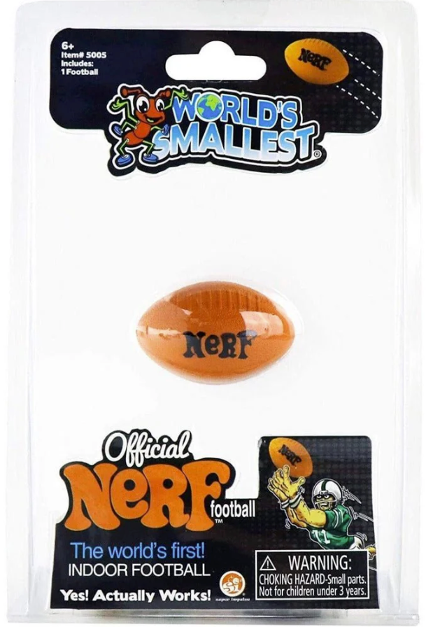 World's Smallest Nerf Football