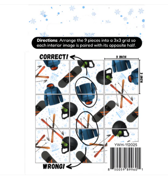 Squzzle Puzzle-Snow Sports