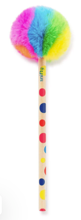 Rainbow Pom Pom Pencils