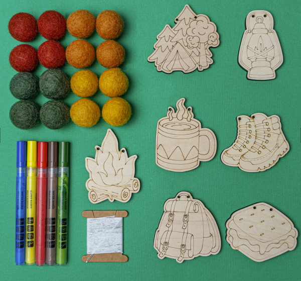 Camping DIY Garland Kit