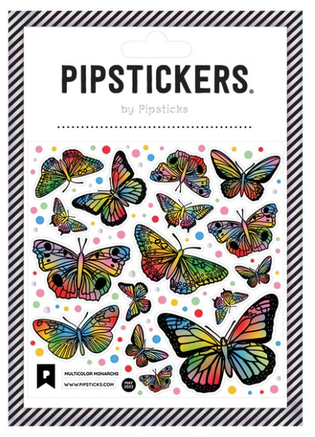 Multicolor Monarchs Stickers