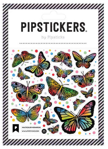 Multicolor Monarchs Stickers