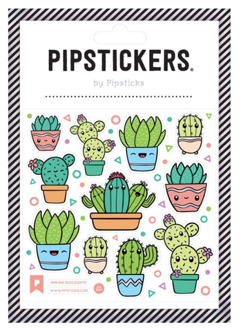 Smiling Succulents Stickers