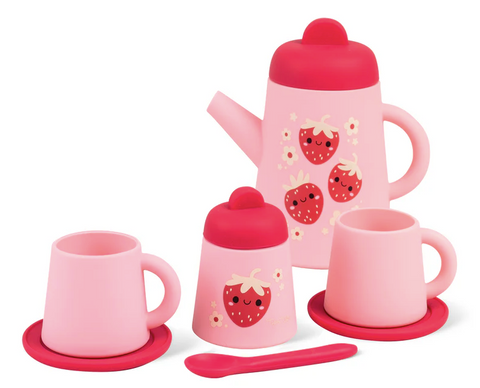 Silicone Tea Set - Strawberry Patch