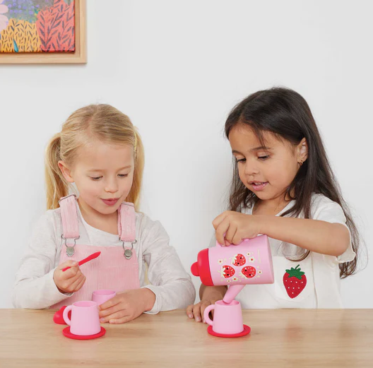 Silicone Tea Set - Strawberry Patch