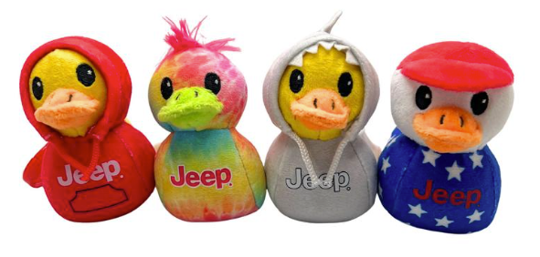 Jeep Duck Clip-On Plush Asst. BB
