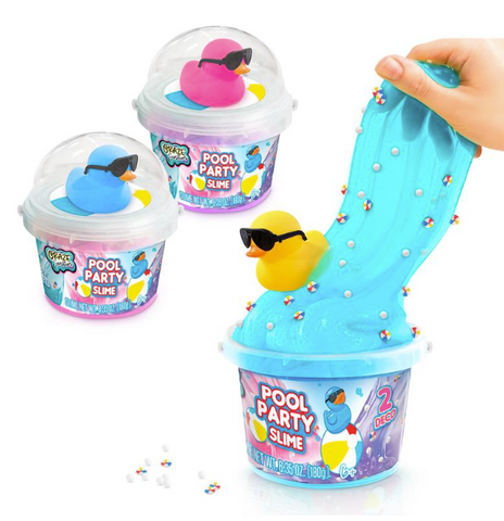 Duck Pool Party Stretchy Slime Assort.
