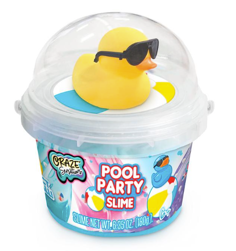 Duck Pool Party Stretchy Slime Assort.