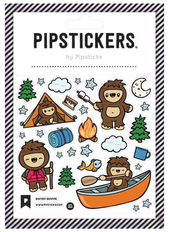 Bigfoot Bonfire Stickers