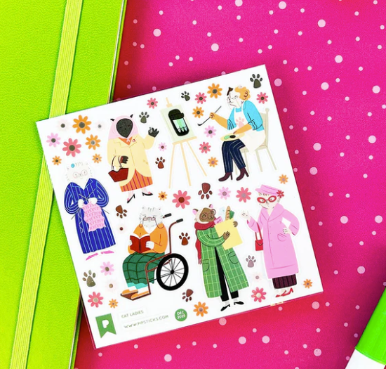 Cat Ladies Stickers
