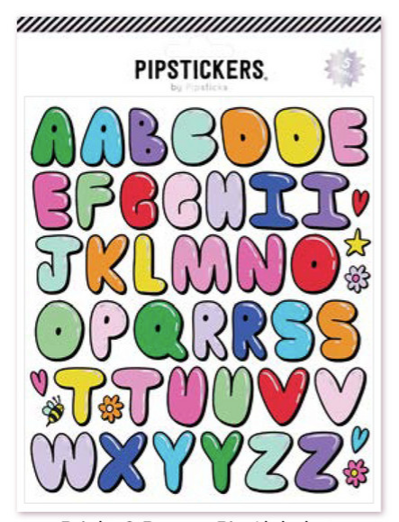 Bright & Bouncy Big Alphabet Stickers