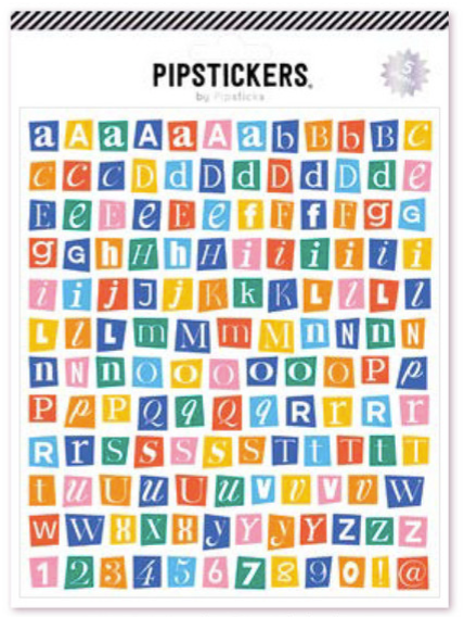 Mix & Mingle Big Alphabet Stickers