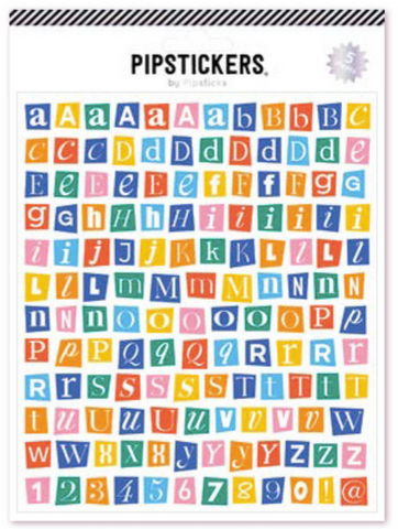 Mix & Mingle Big Alphabet Stickers