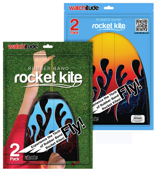 Rubber Band Rocket Kite 2pk Assorted