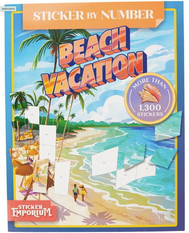 Sticker by Number Beach Vacation
