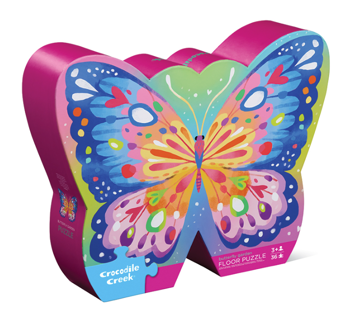 36pc Shaped Box Puzzle/Butterfly Garden