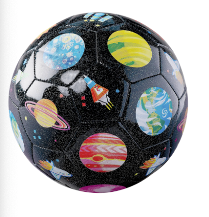 Size 3 Glitter Soccer Space Explorer