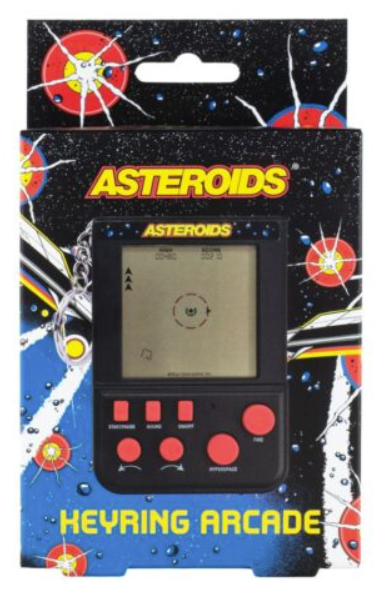 Asteroids Keyring Arcade Game