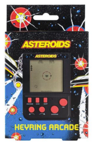 Asteroids Keyring Arcade Game