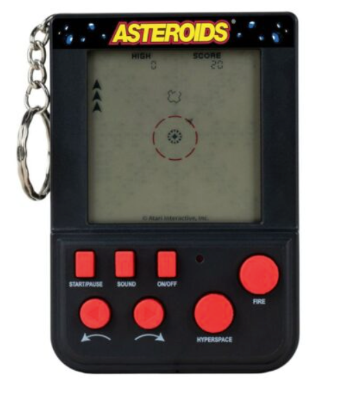 Asteroids Keyring Arcade Game