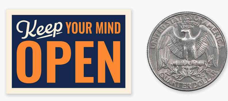 Open Mind- Mini Sticker