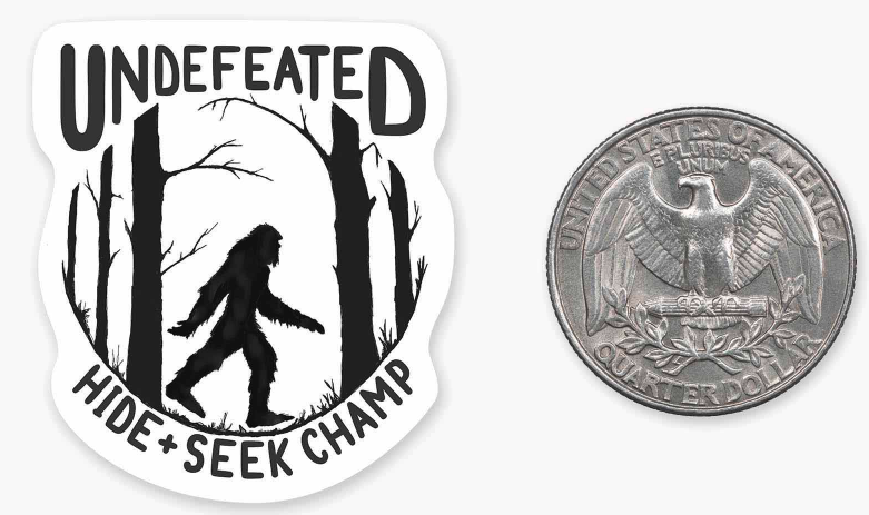 Undefeated - Mini Sticker
