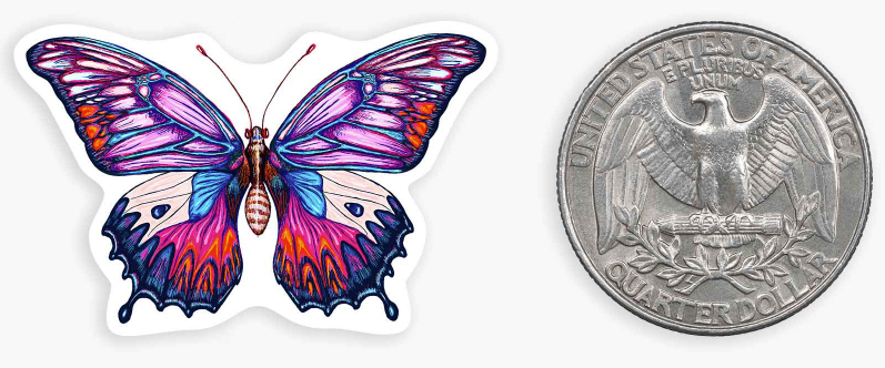 Electric Butterfly - Mini Sticker
