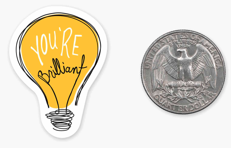 You Are Brilliant - Mini Sticker