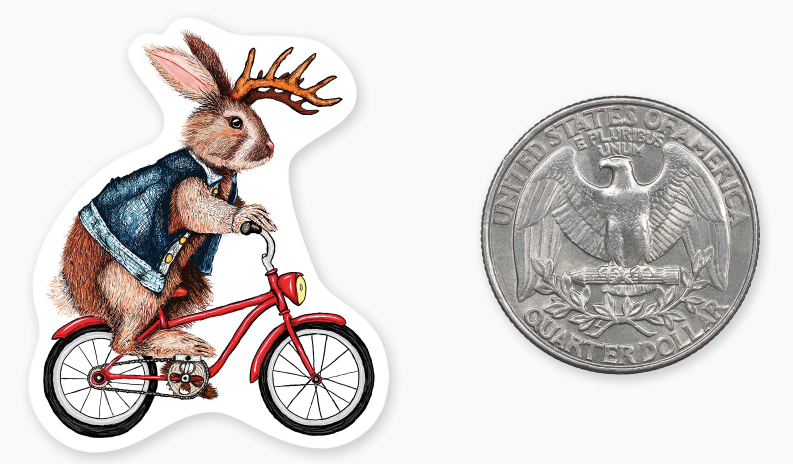 Bike a Lope - Mini Sticker
