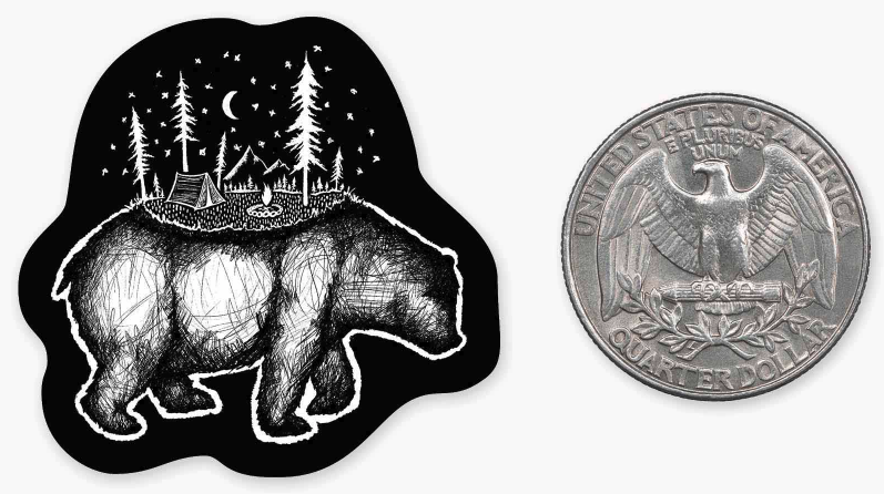 Bear Camp - Mini Sticker