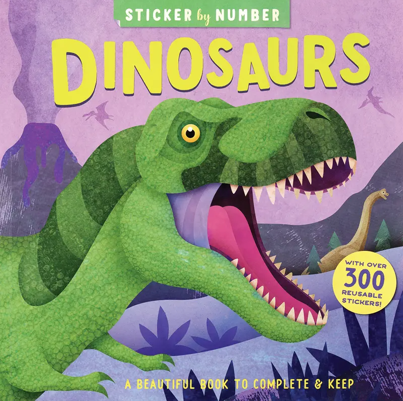 Sticker by Number Dinosaurs