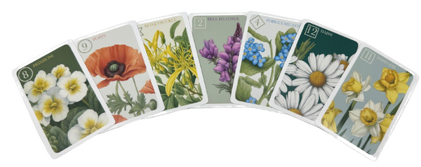 Wild Flower Sevens Card Game